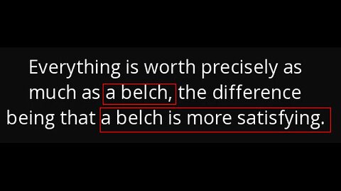 "Belching, mincing and pissing"; in the Bible?!