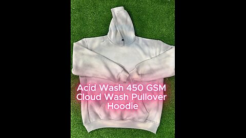 Classic Acid Wash Winter Pullover Hoodie