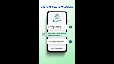 ChatGPT இனை தற்போது WhatsApp இல் பாவிக்க முடியும்.