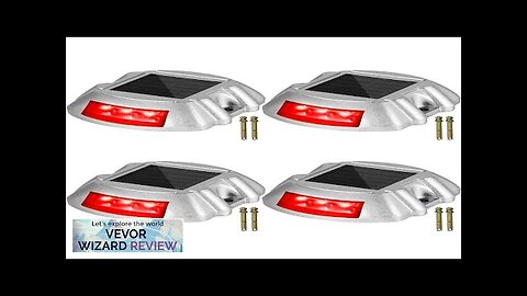 Vevor Driveway Lights 4-Pack Solar Driveway Lights with Switch Button Solar Deck Review