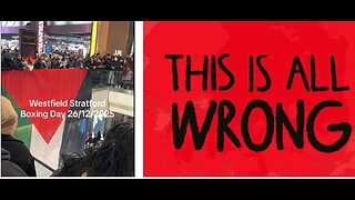 Westfield Stratford East London gets invaded by hundreds of pro palestine activists on a Boxing Day
