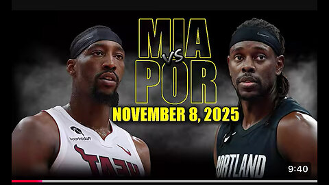 Miami Heat versus Portland trailblazers game highlights