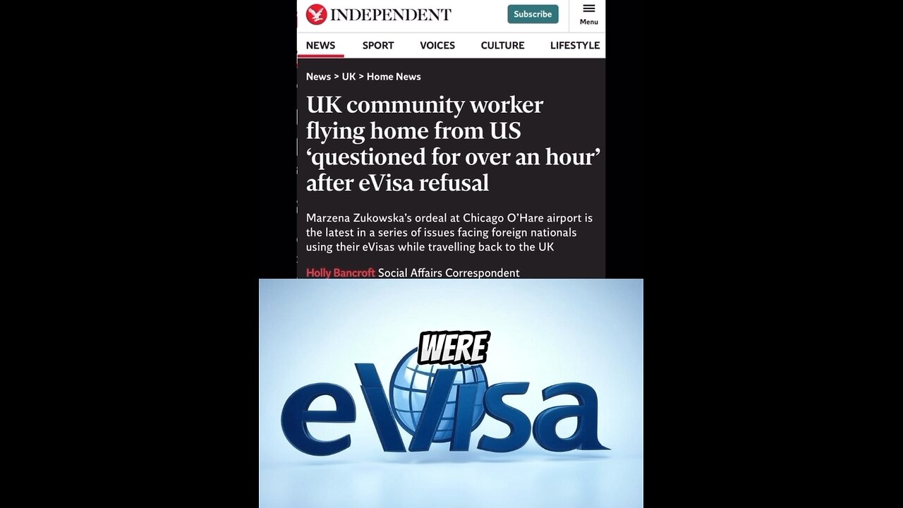 UK worker, back from US, quizzed over hour after e-Visa refusal.