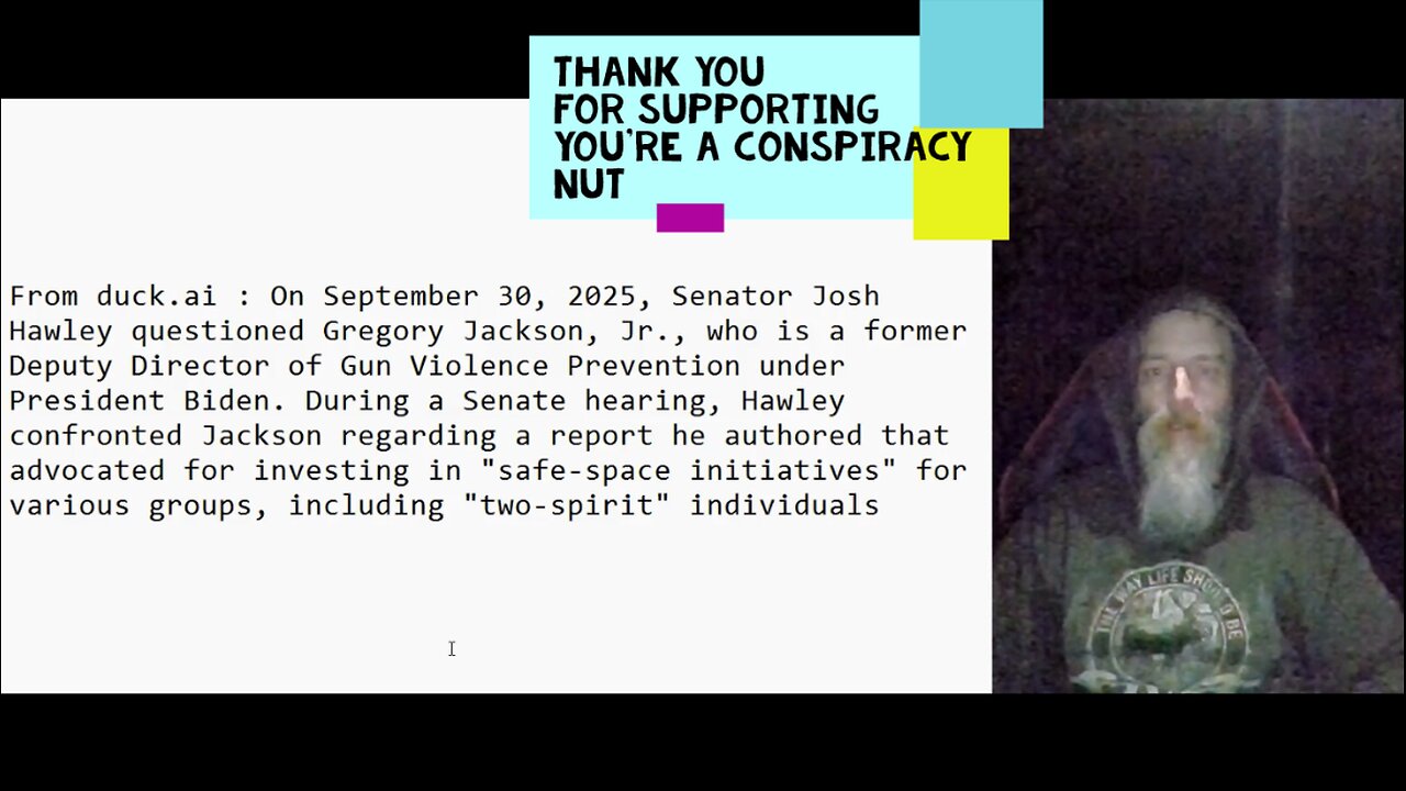 Senator Josh Hawley questioned Gregory Jackson, Jr., about advocating for Two Spirit individuals