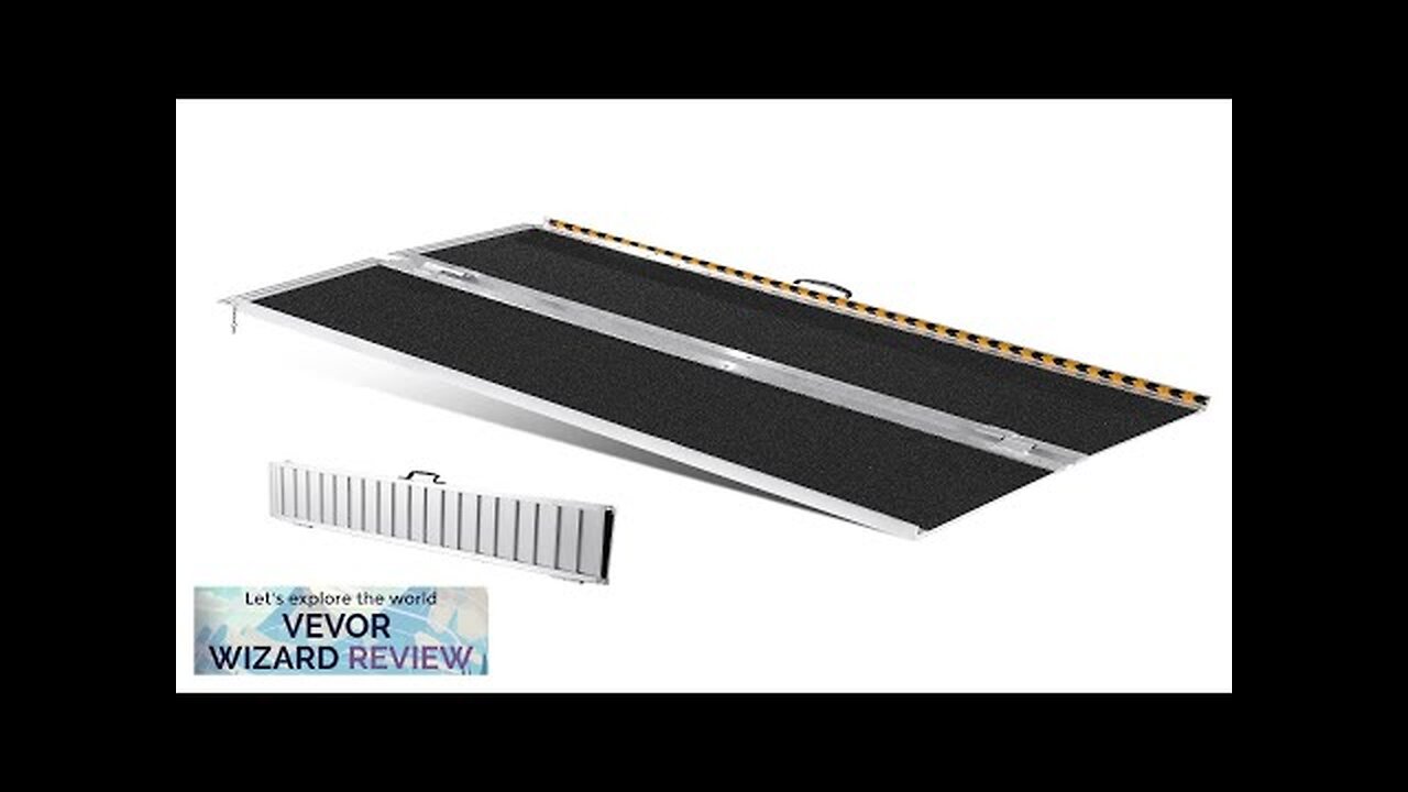 VEVOR Portable Wheelchair Ramp 6 ft 800 lbs Capacity Non-Slip Aluminum Folding Review