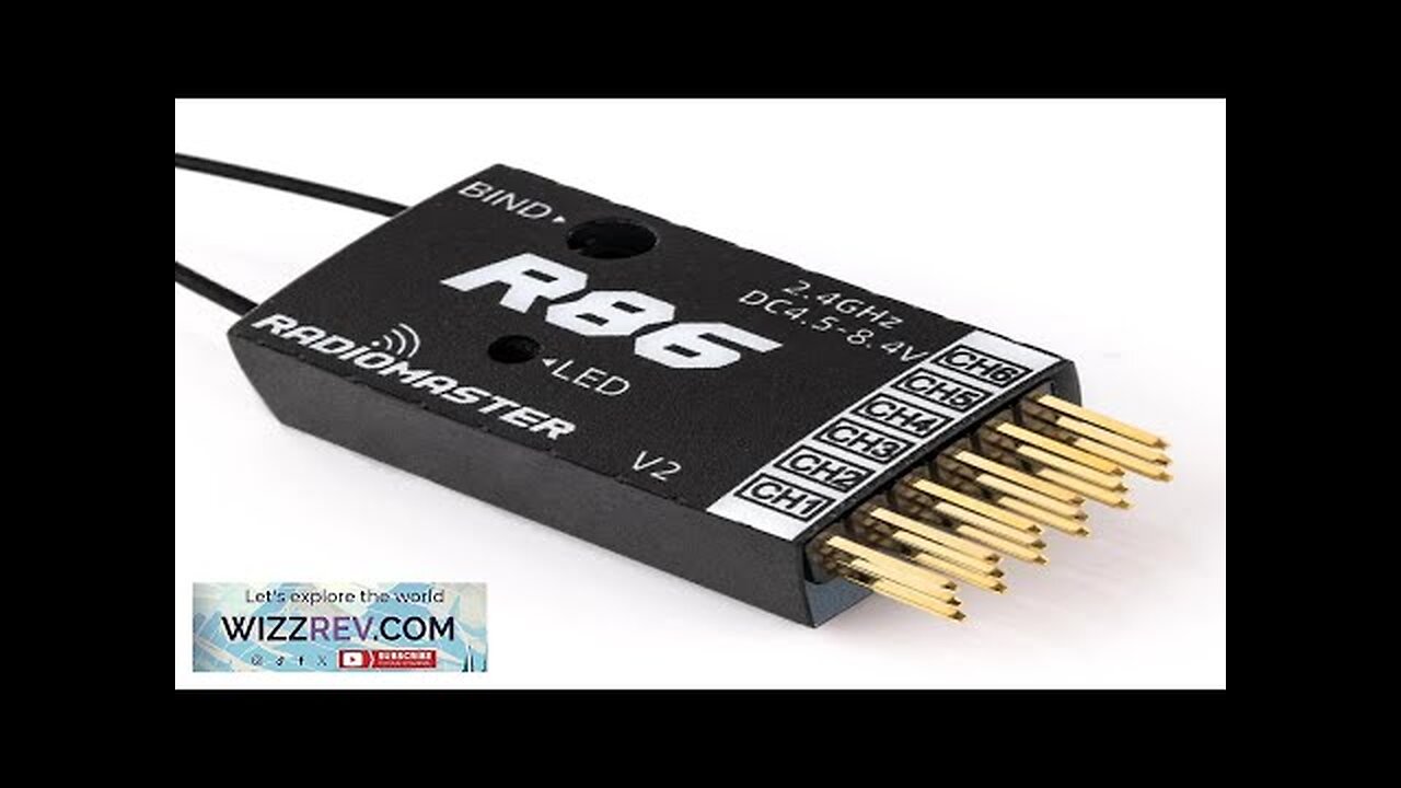 Radiomaster R86 V2 6CH Compatible PWM RC Receiver for Frsky D8 D16 Review