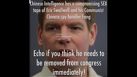 democrat cult klan eric swalwell slept w/ chinese spy ok but elon musk is the national security risk