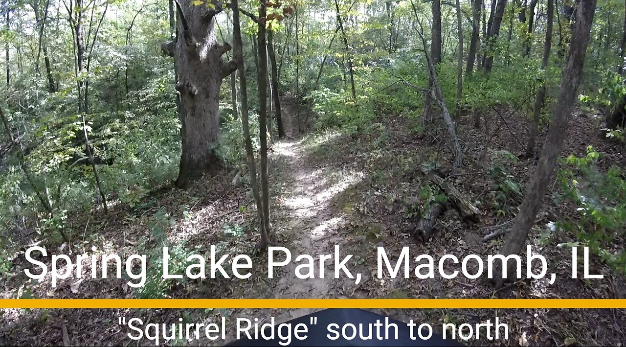 Spring Lake Park MTB trail - "Squirrel Ridge" south to north