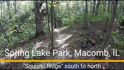 Spring Lake Park MTB trail - "Squirrel Ridge" south to north