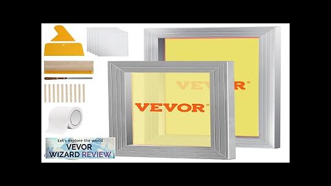 VEVOR Screen Printing Kit 2 Pieces Aluminum Silk Screen Printing Frames 8x10/10x14in Review