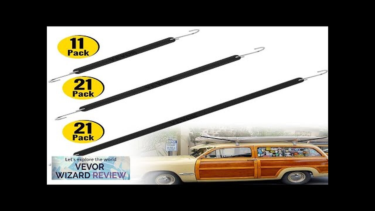 VEVOR Rubber Bungee Cords 11 Pack 9" 21 Pack 15" 21 Review