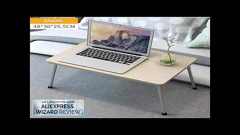 Folding Portable Laptop desks Stand Holder Study Table Desk Wooden Foldable Computer Review