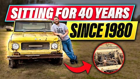 Marine Vet -1966 International Scout 800- Sitting since 1980- Will it run?? - Part 1