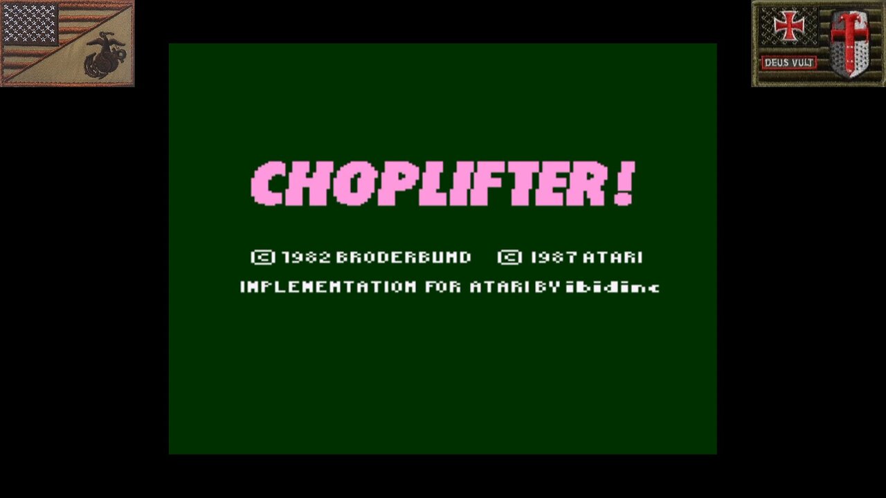 Choplifter! (Atari 7800 - Attract Mode) [NA Version]
