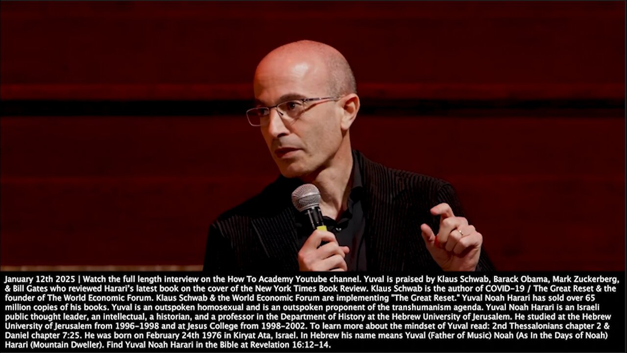 Yuval Noah Harari | "We Are Now At a Moment of Greater Change Than Any Previous Time In History." + "History Began When Humans Invented Gods & History Will End When Humans Become Gods." - Yuval Noah Harari