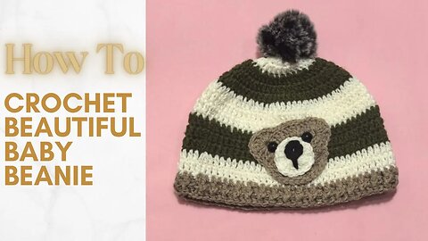 Adorable Crochet Baby Beanie: Step-by-Step | DIY CROCHET for Absolute Beginners