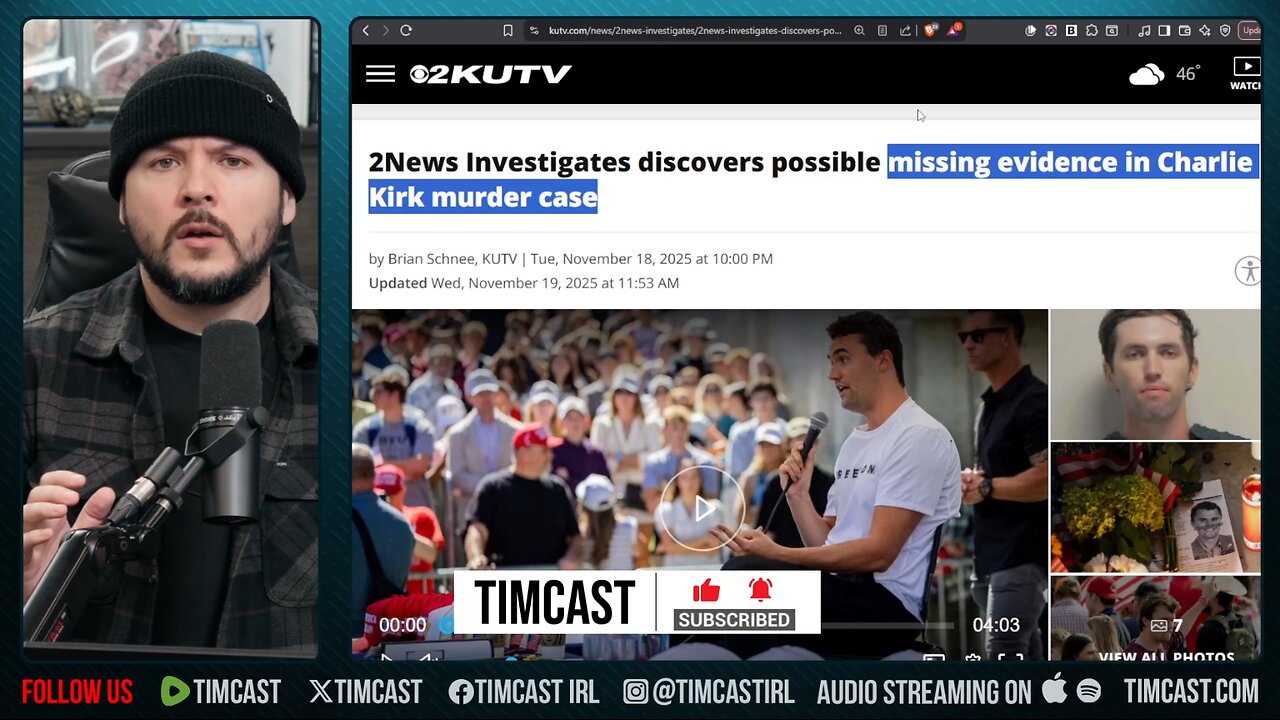 EVIDENCE GOES MISSING In Charlie Kirk Case??! | Tim Pool