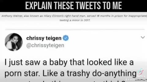 Chrissy Teigen Tweets Pizza-Gate WTF!! Epstein ties?