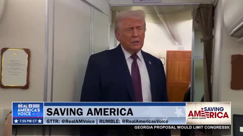 TRUMP ON GREENLAND TALKS ABOARD AF1