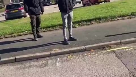 Arabs stalking children