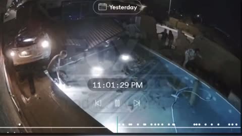Wild Video Shows Car Crashing Through Backyard Wall, Ejecting Driver Into Pool