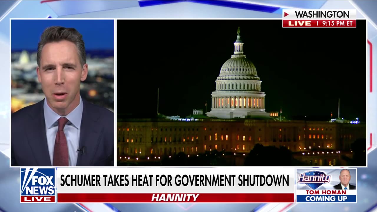 Democrats need to get back to work, says Sen. Josh Hawley