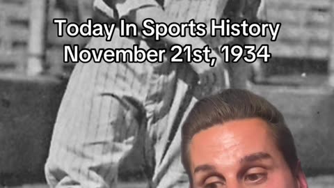 THE HISTORIC SPORTS MOMENT OF NOVEMBER 21st, 1934