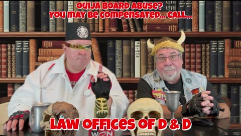 Cemetery Cinema Presents LAW OFFICES D&D OUIJA BOARD