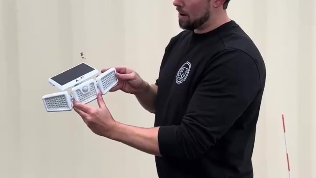 Adjustable Wide-Angle Solar Motion-Sensing Security Light | USA Containers