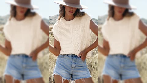 Cable Knit Dolman Sweater Vest