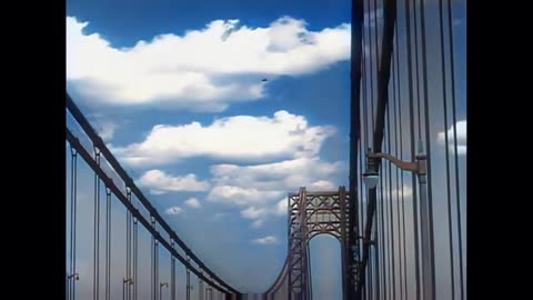 Flying Windmill Sees New York in 1929 in Color