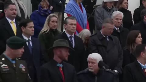 Pete Hegseth at Arlington National Cemetery ceremony. 🦅