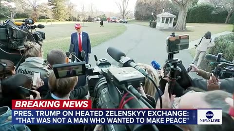 Trump addresses explosive meeting with Zelenskyy