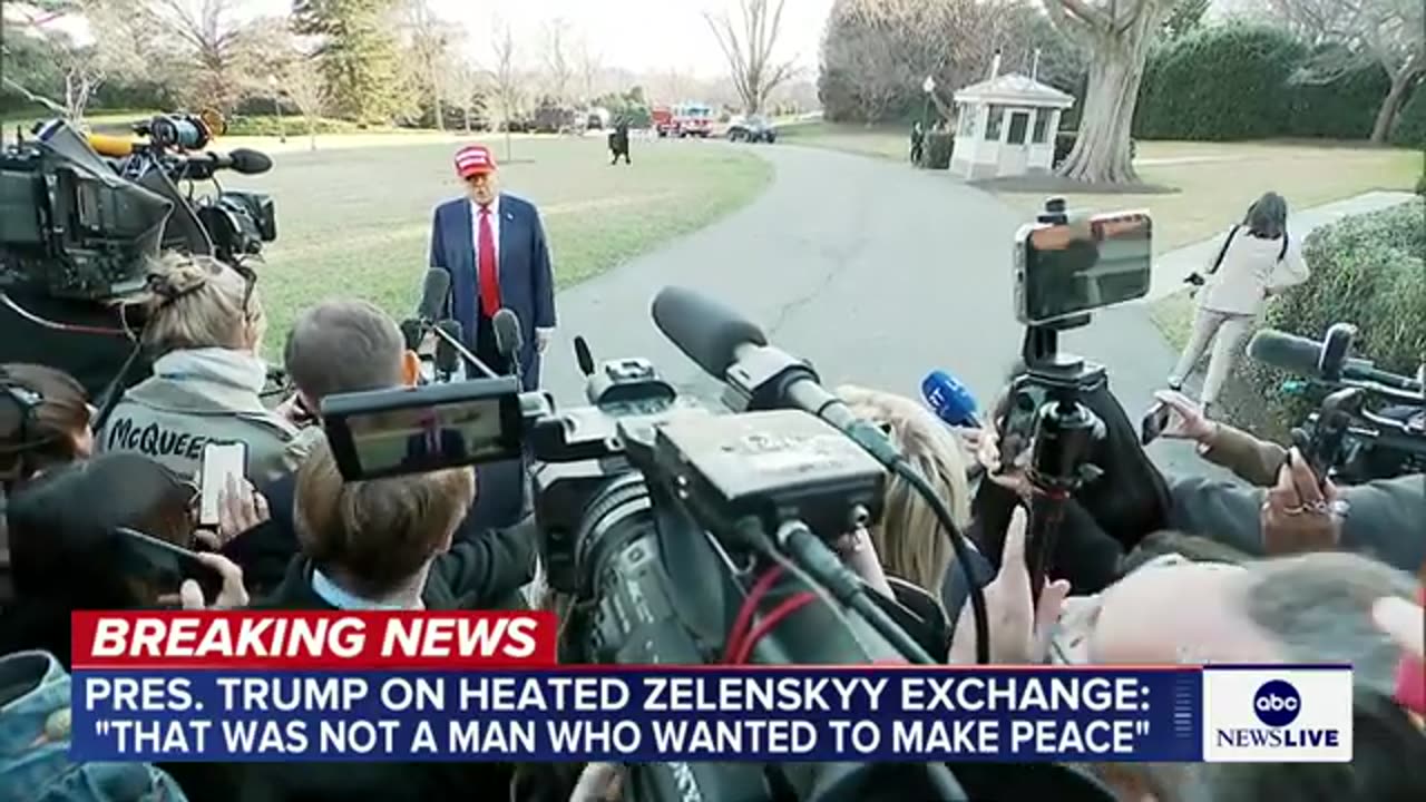 Trump addresses explosive meeting with Zelenskyy