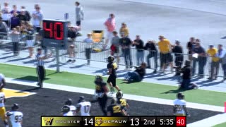 October 5, 2019 - DePauw Football Team Claims Old Gold Day Win Over Wooster, 31-26