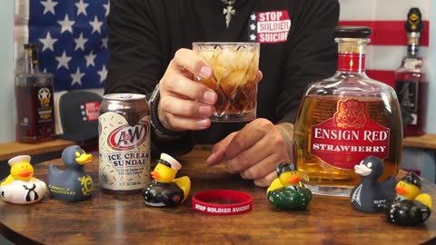 George Robinson - Ensign Red Strawberry Whiskey & A&W Ice Cream Sundae Soda