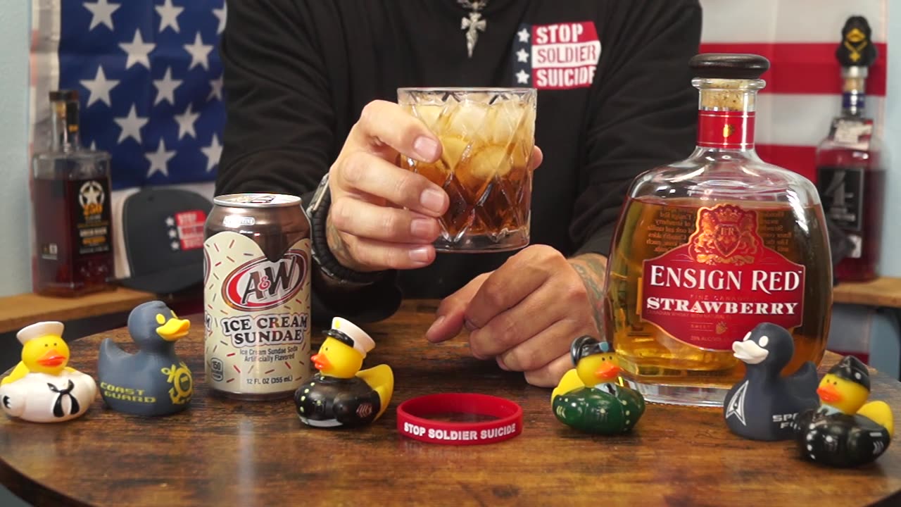 George Robinson - Ensign Red Strawberry Whiskey & A&W Ice Cream Sundae Soda