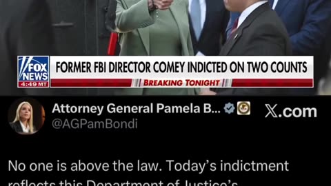 Former FBI Director James Comey indicted on criminal charges of false statements and obstruction 