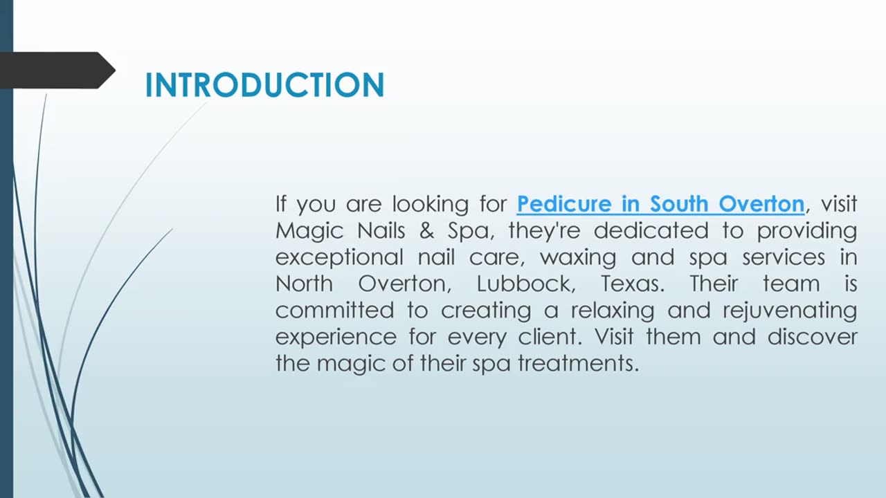 If you are looking for Pedicure in South Overton