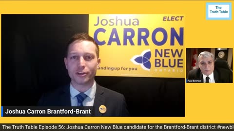 The Truth Table EP 56: Joshua Carron, New Blue candidate