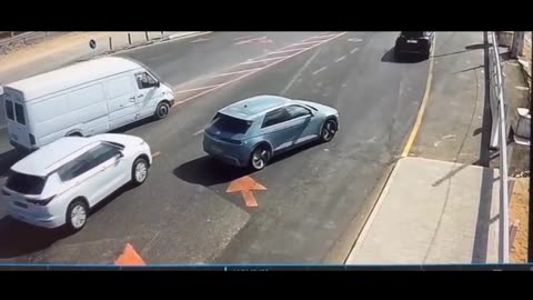 Surveillance camera footage shows the car-ramming attack at the al-Khader Junction 