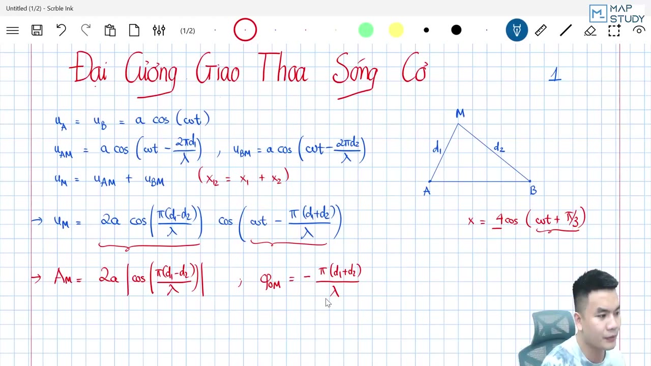 Bài 0207 Giao thoa sóng ts2 Bài tập tự luyện 20 Phút