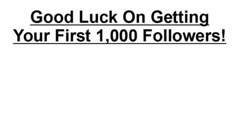 Instagram 1,000 Followers Guide - step-by-step Part 7 - Summary