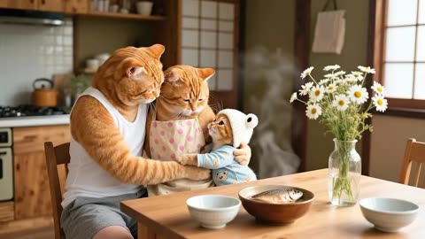 Ginger Kitten Meets Grandma 💕, Mama Cat’s Relaxing Seaside Adventure 🐾🌊 _ Funny Cat Videos