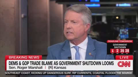 Senator Marshall is blaming Trump's economy for rural hospitals shutting down 