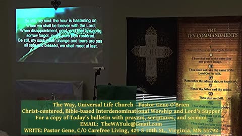 The WAY, ULC with Pastor Gene and Rebecca #320