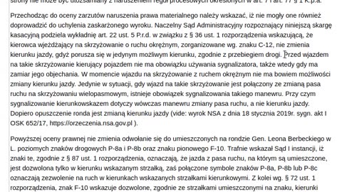 Wyroki sądów w sprawie zasad ruchu na rondzie - omówienie.