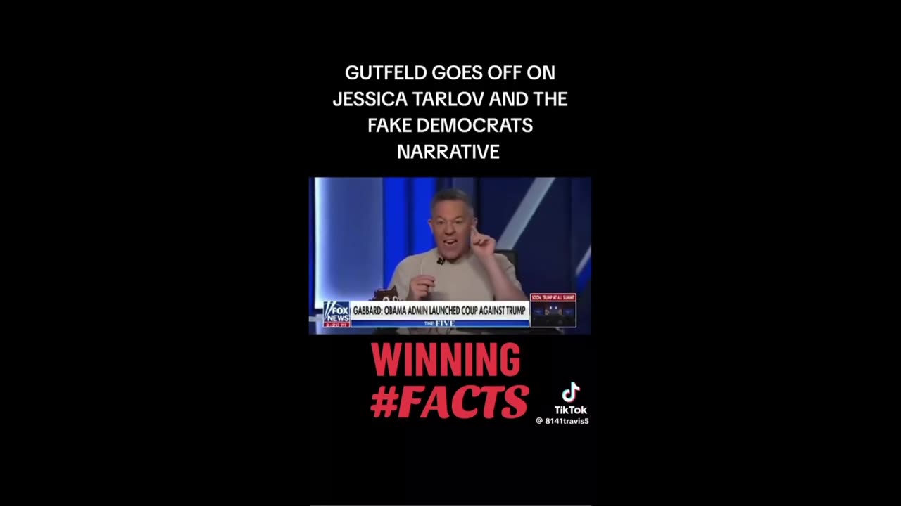 Gutfeld: Tarlov - Nothing she says is smart or even factual. Gutfeld crushes it