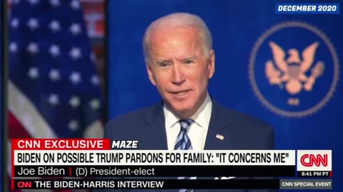 Biden said he won't give preemptive pardons