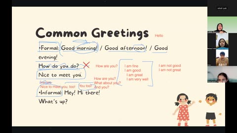 Greetings and Farewells Class (2)